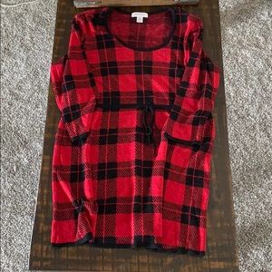 Maternity sweater tunic top